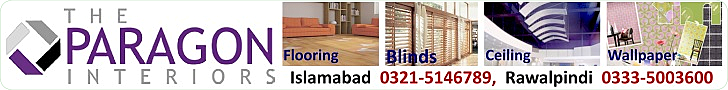 The Paragon Interiors Islamabad,Rawalpindi - Flooring,Blinds,Ceiling,Wallpaper